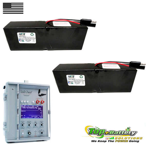 Battery For Impact Medical 754 / M Eagle Uni-Vent Ventilator 326 750 765 Qty.2