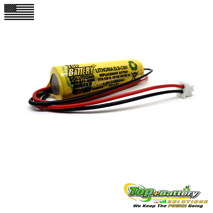Replacement Battery For Lithonia ELB-CS01, EXR EL 122 C4T Qty.2