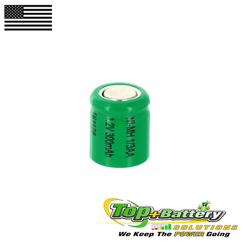 1.2V 170mAh NiCD 1/3AA Rechargeable Battery Flat Top Cell Qty.15