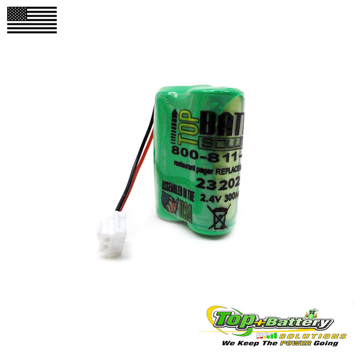 Replacement Battery For Restaurant Guest Pager Custom-61 Dantona Qty.4