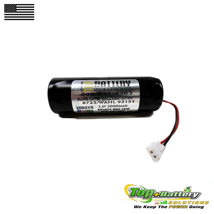 Replacement Battery For 2.4v Wahl Ravor Eclipse Clippers 93151 93151-001 WHL-4 Qty.1
