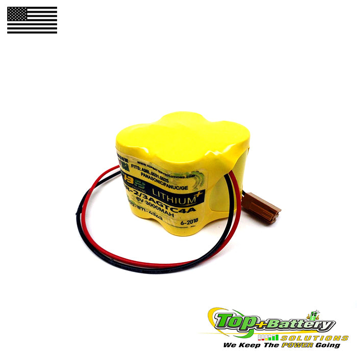 Replacement Battery For Panasonic FANUC A98L-0031-0025 BR-2/3AGCT4A 6v PLC Qty.4