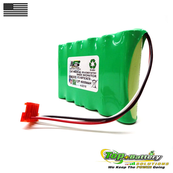 7.2V 3800mAh Replacement Battery For CAS 940X Monitor NIBP 730 740 Qty.1