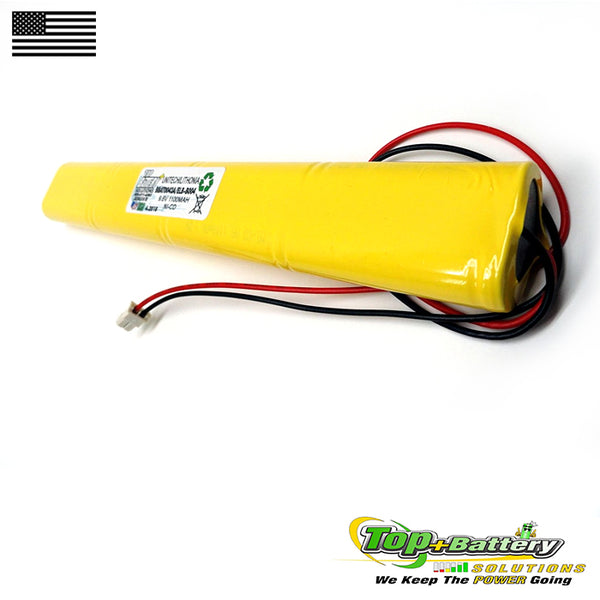 Emergency Lighting Battery 9.6V 800mAh Replaces Lithonia Unitech BBAT0043A Qty.1