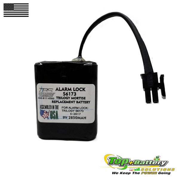 Alarm Lock Alkaline Door Lock Battery Pack S6173 Replacement Trilogy Batteries Qty.1