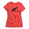 Wing Dirt Bike Womens Red T-Shirt Honda Fan Apparel Size Small