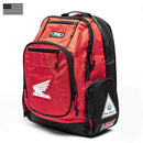 Motorcycle Premium Backpack Red and Black Honda Race Fan Support Gear