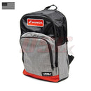 Motorcycle Standard Backpack Red Stripe On Black & Grey Honda Race Fan Support Gear