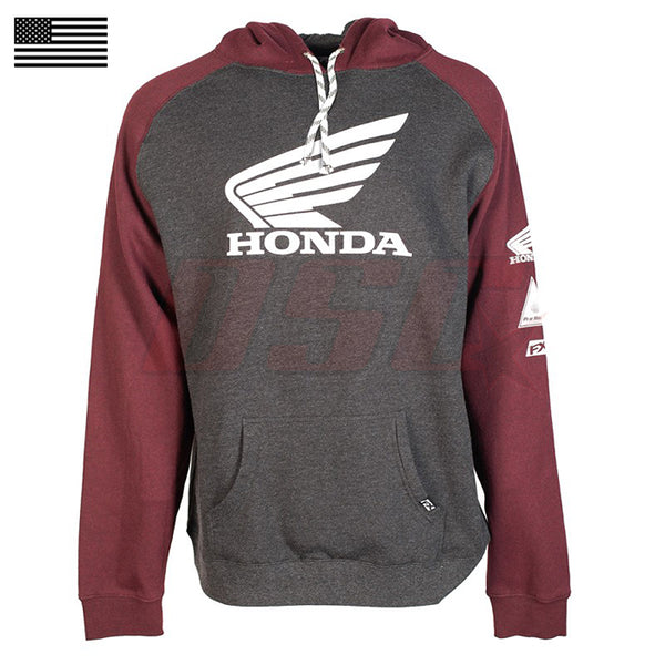 Honda Wing Hooded Pullover Sweatshirt Men's Fan Motorcycle Racing Apparel Size X-Large