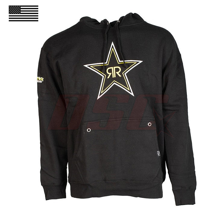 Rockstar Motorcycle Black Hoodie Pullover Fan Apparel Size X-Large