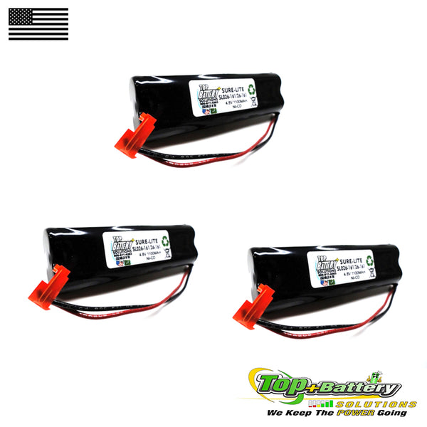 Sure-Lites 26-161 Emergency Light Battery 4.8V 1.1Ah SL026-161 Qty.3