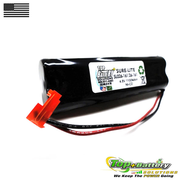 Sure-Lites 26-161 Emergency Light Battery 4.8V 1.1Ah SL026-161 Qty.1