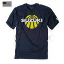 Suzuki Sun Logo Utv Navy Blue T-Shirt Fan Apparel Size X-Large