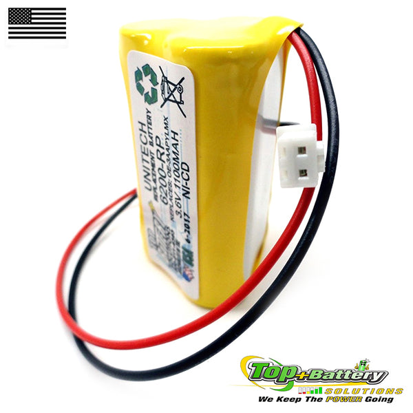 Unitech 6200RP, 3.6V NICAD Battery Replacement Emergency Exit Lighting Qty.1