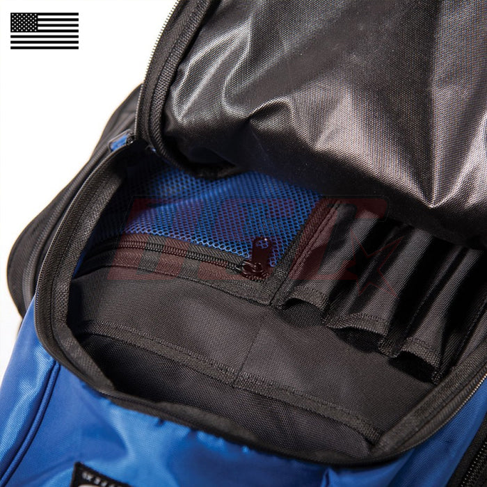 Motorcycle Premium Backpack Blue and Black Yamaha Race Fan Support Gear