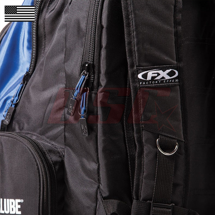 Motorcycle Premium Backpack Blue and Black Yamaha Race Fan Support Gear