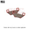 Front Rotor Brake Pads For Arctic Cat 550/GT/LTD 2011-2012