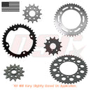Replacement 13T Front & 42 Rear 520 Pitch Sprocket For Polaris Cyclone 250 1987