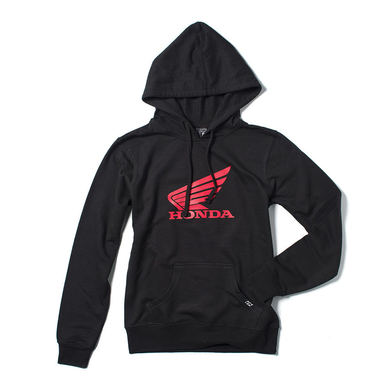 Wing Logo Utv Womens Black Hooded Pullover Honda Fan Apparel Size X-Large