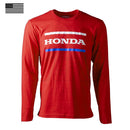 Red Long Sleeve T-Shirt Dirt Bike Racing Apparel Honda Size Large