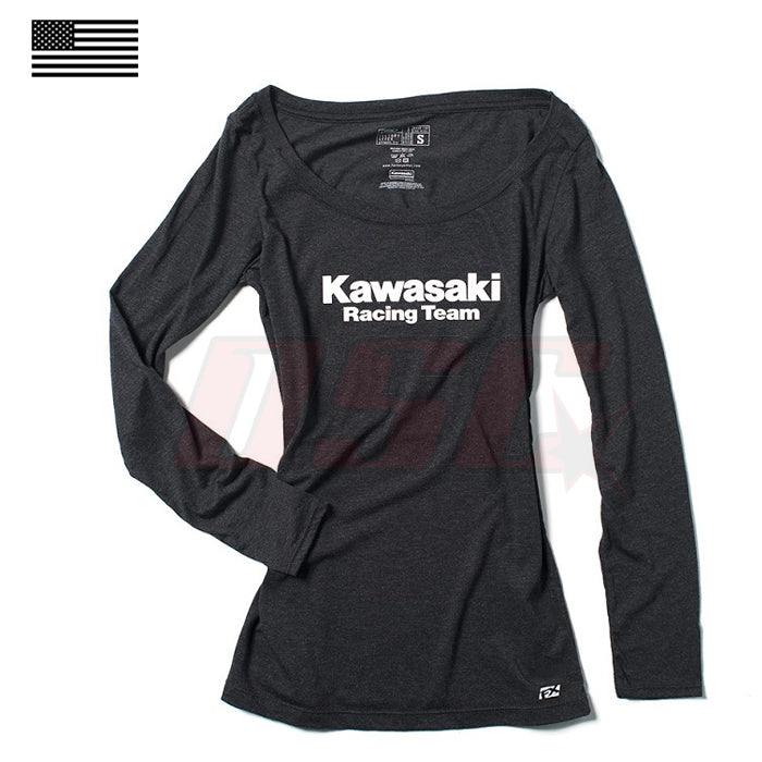 Kawasaki Utv Womens Black Long Sleeve Fan Apparel Size X-Large