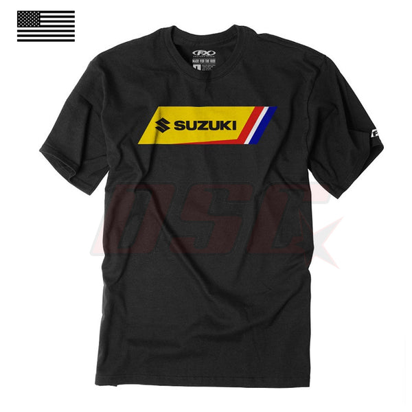 Suzuki Motion Racing Men's Crew T-Shirt Fan Snowmobile Racing Apparel XX-Large