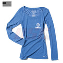 Yamaha Tuning Fork Atv Womens Blue Long Sleeve Fan Apparel Size Medium