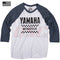 Navy Baseball T-Shirt Snowmobile Racing Apparel Yamaha Racer Racer Size XX-Large