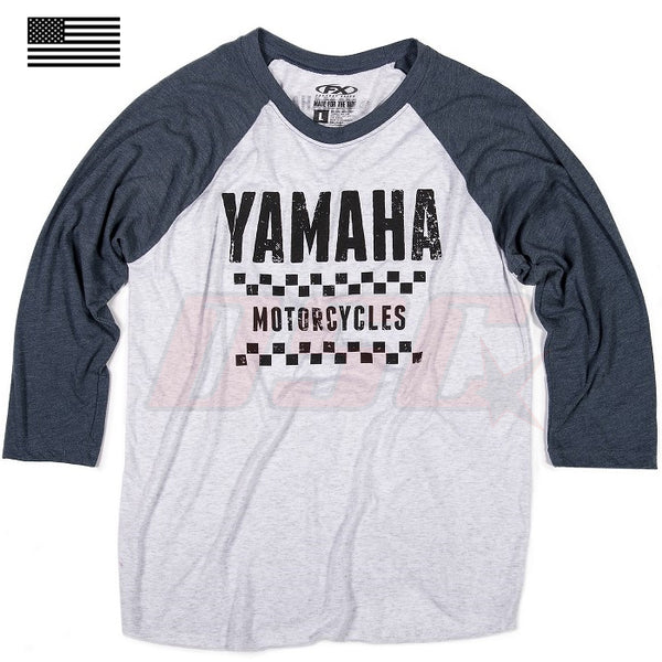 Navy Baseball T-Shirt Atv Racing Apparel Yamaha Racer Size Medium